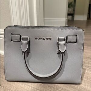 Michael Kors Light Gray Satchel